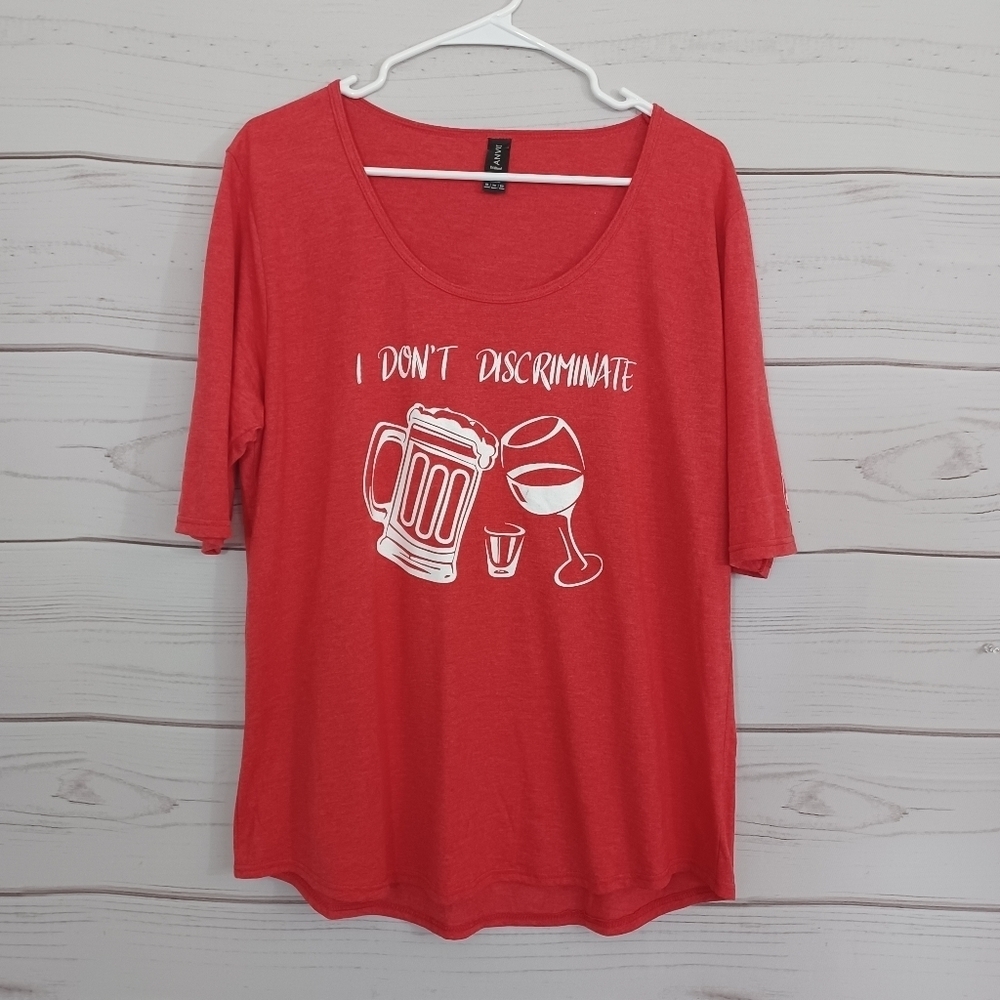 Anvil Lazy Ballerina Winery Wine Beer Graphic T-shirt Top